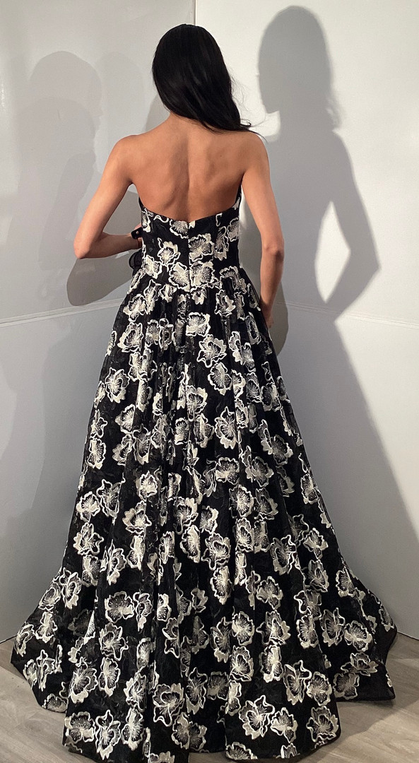 Jovani 45499 Scoop Neckline Strapless Long Evening Gown