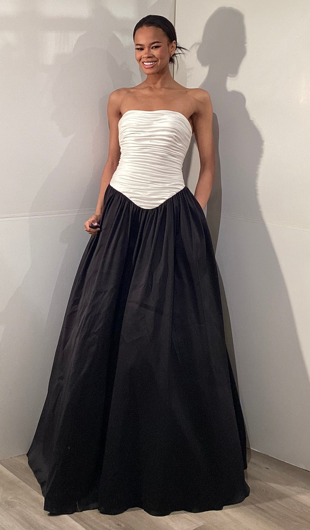 Jovani 47448 Straight Neckline Strapless Long Evening Gown