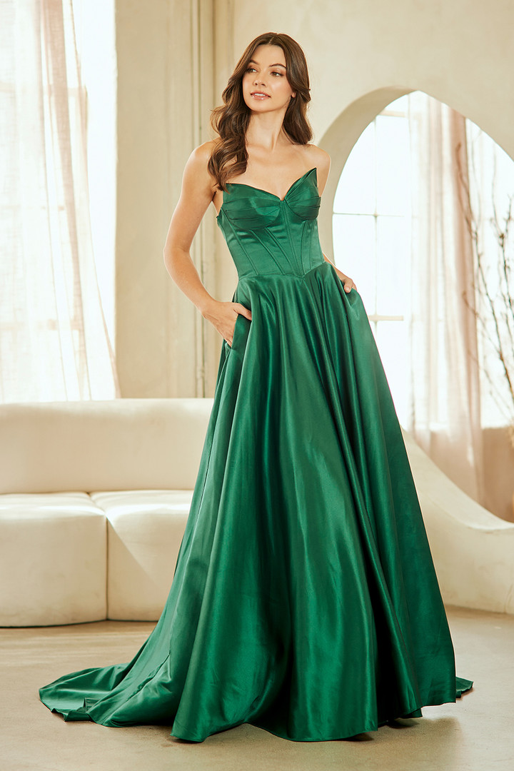 Amelia Couture 5080 Sweetheart Neck Strapless Long Dress