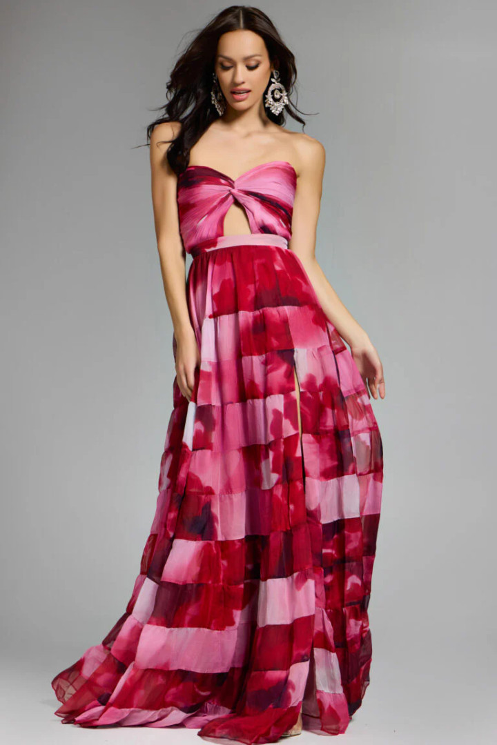 Jovani 44800 Sweetheart Neck Keyhole Strapless Prom Gown