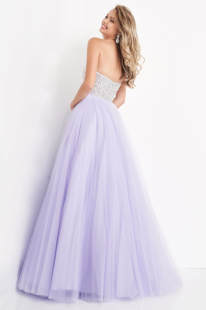 Jovani 52131 Tulle Embellished Sweetheart Strapless Ballgown