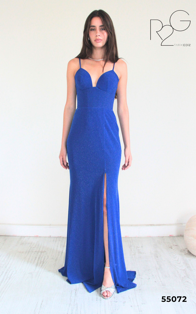 RG2 by Tarik Ediz 55072 Crepe Straps Sleeve Fitted Dress