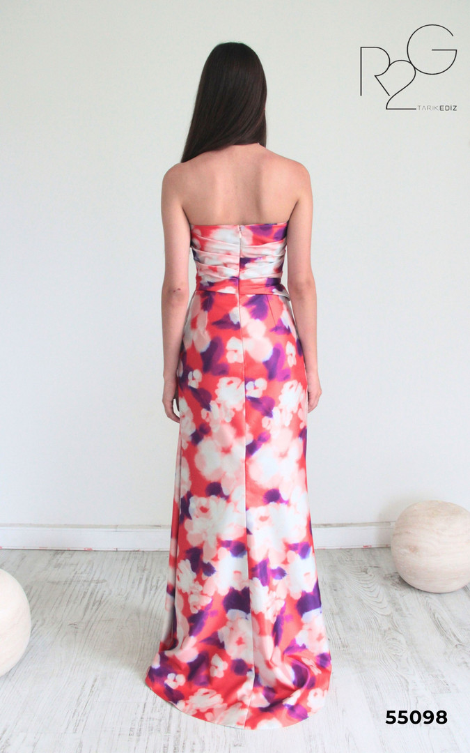 RG2 by Tarik Ediz 55098 Chiffon Sweetheart Strapless Dress