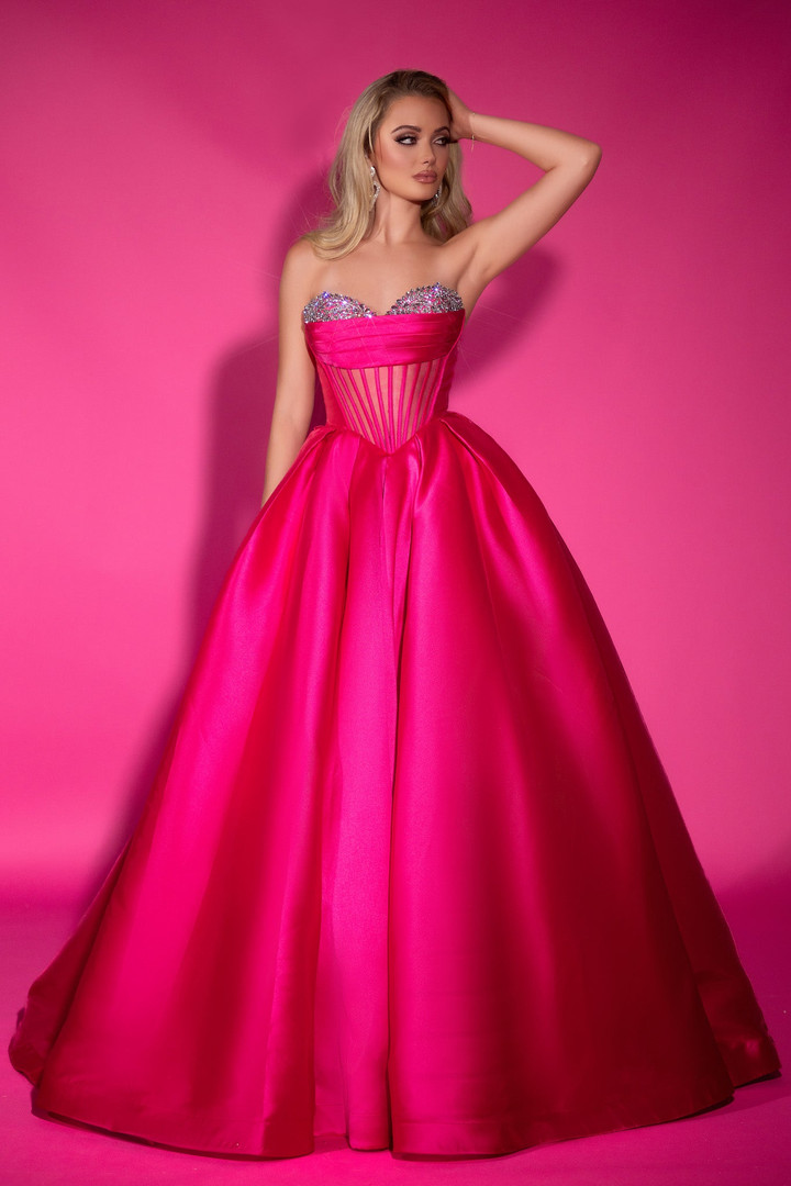 Portia and Scarlett PS25306 Satin Sweetheart Strapless Dress