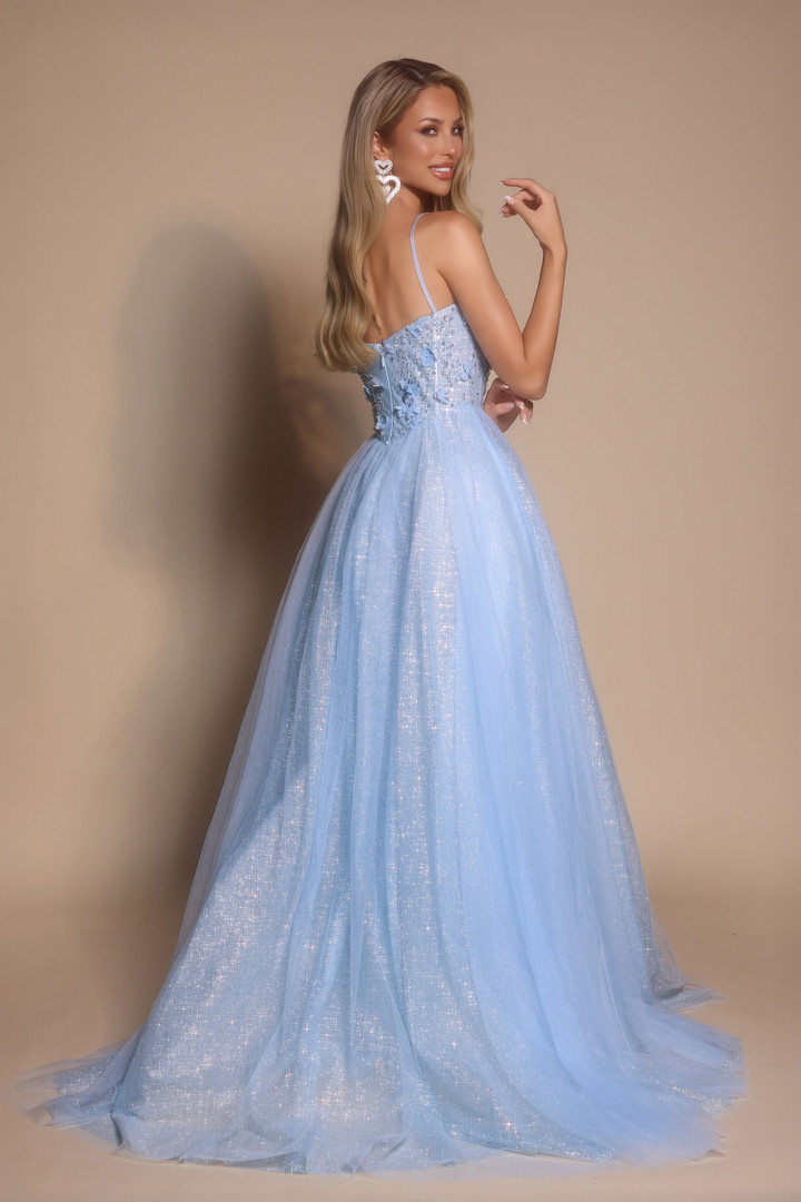 Portia and Scarlett PS26146 Tulle Embroidery Long Ball Gown