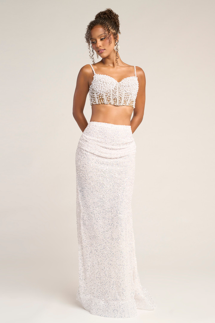 Portia and Scarlett PS26453C Straps Sleeve Two Piece Dress