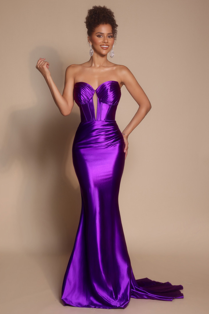 Portia and Scarlett XO080 Satin Sweetheart Strapless Dress