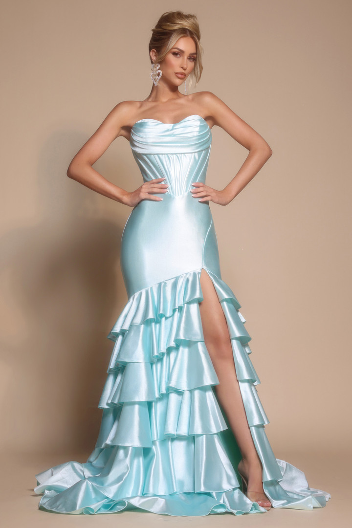 Portia and Scarlett XO085 Satin Sweetheart Strapless Dress
