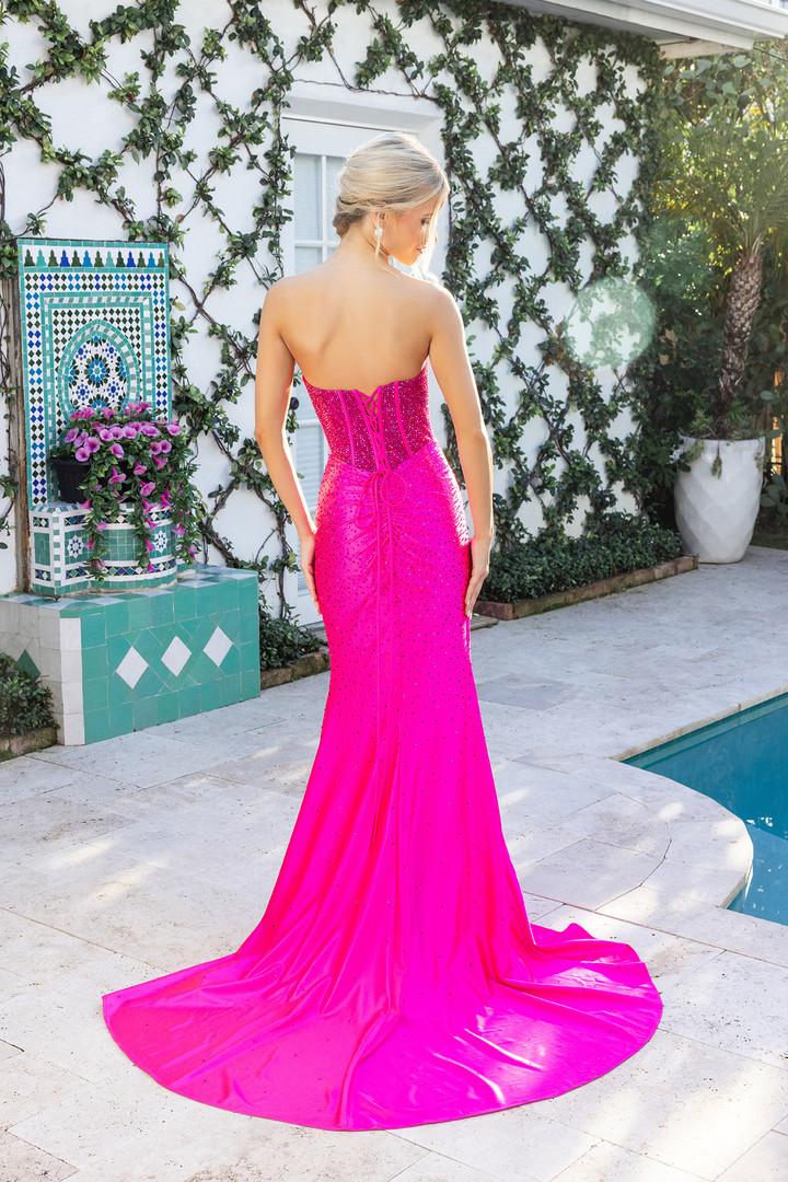 Portia and Scarlett XO098 Beaded Sweetheart Strapless Dress
