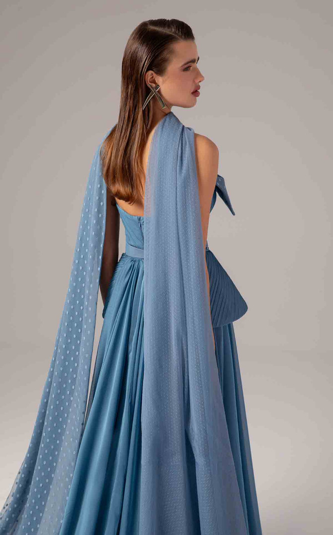 MNM Couture E0096 Straight-Across Neckline Strapless Gown