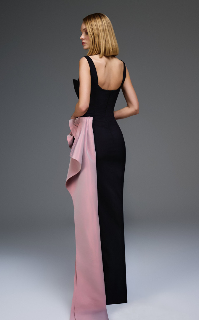 MNM Couture E0117 Sweetheart Neckline Strap Sleeves Gown