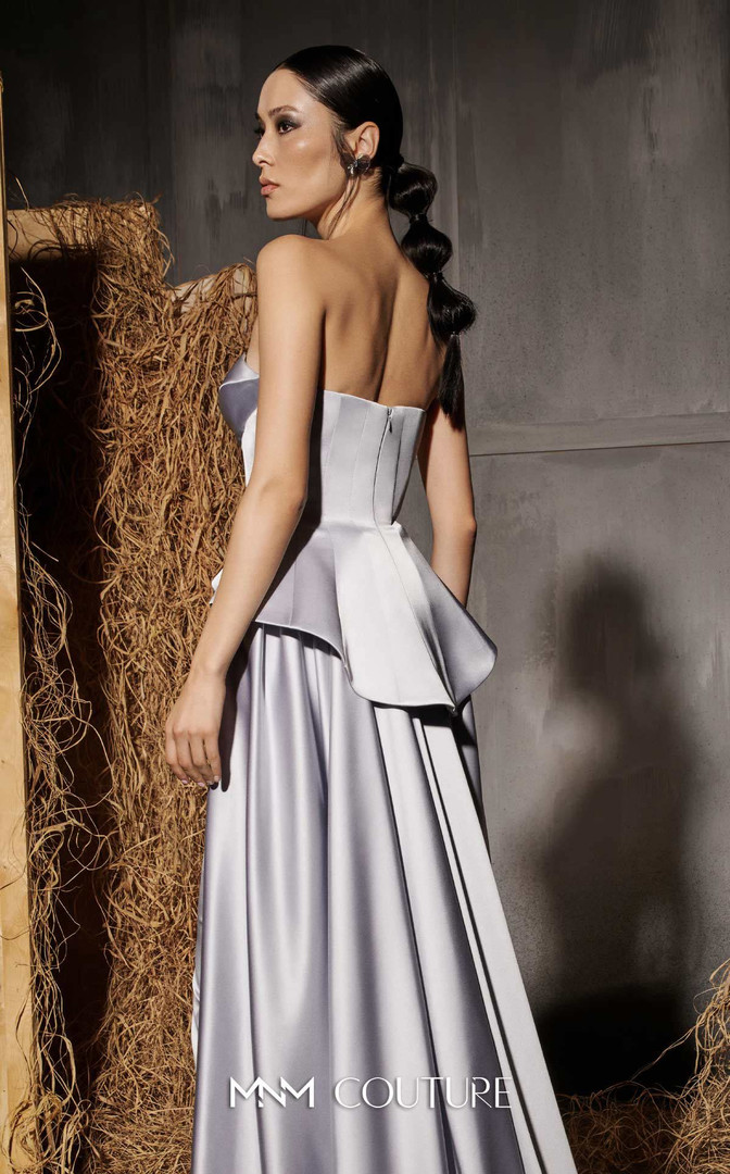 MNM Couture N0648 Floral Embroidery Sweetheart Neck Gown