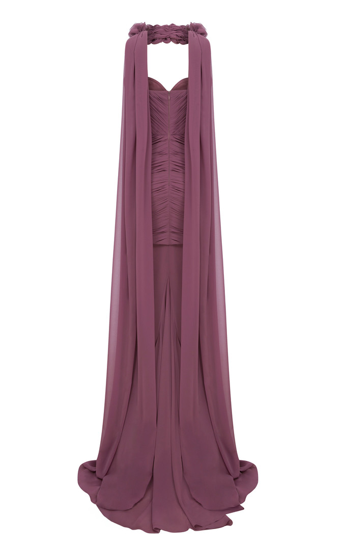 MNM Couture N0655 Flared Sweetheart Neck Half Skirt Gown