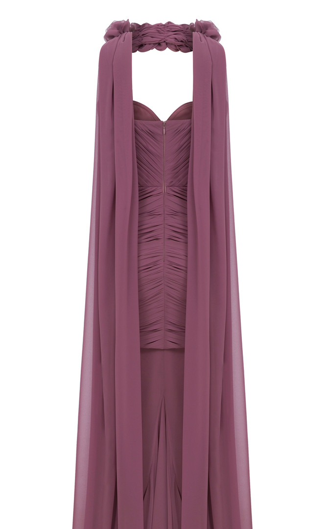 MNM Couture N0655 Flared Sweetheart Neck Half Skirt Gown