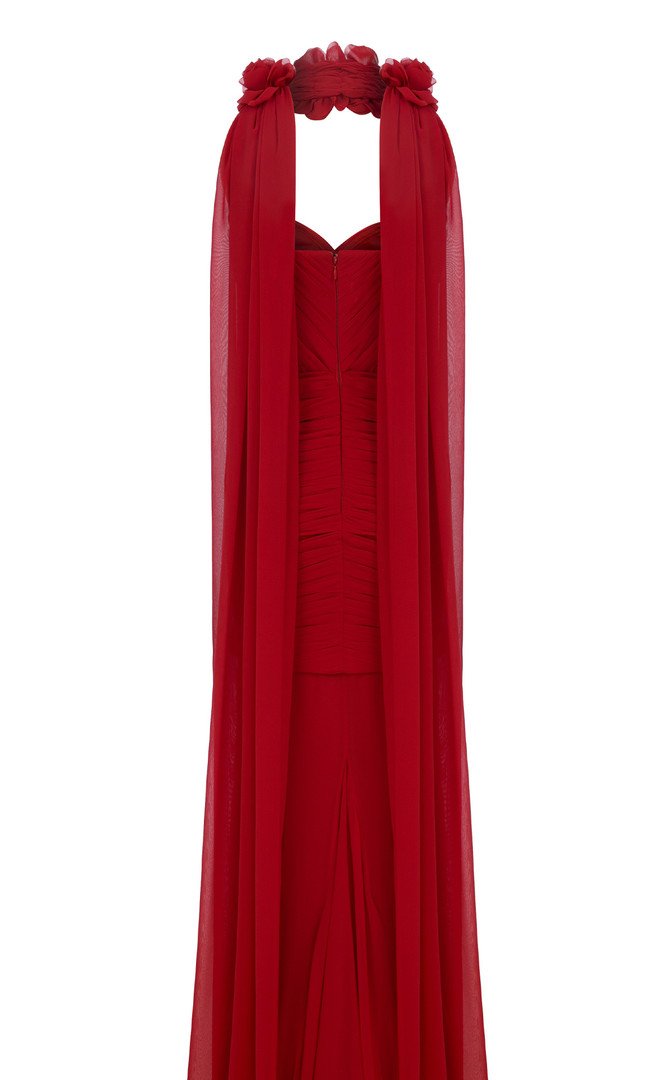 MNM Couture N0655 Flared Sweetheart Neck Half Skirt Gown