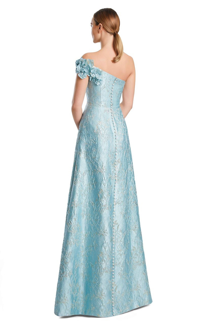 Alexander by Daymor 3210 Brocade 3D Flowers Evening Gown