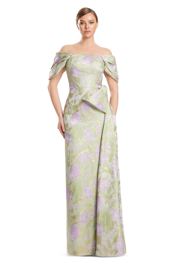 Alexander by Daymor 3221 Brocade Bustier Evening Long Gown