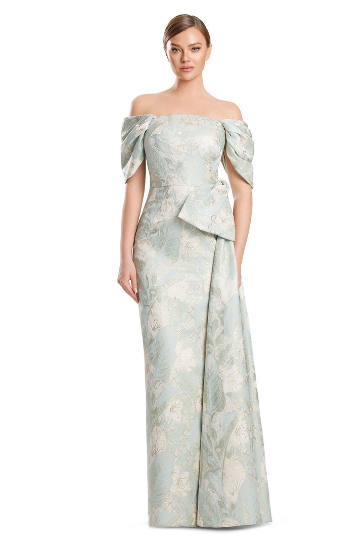 Alexander by Daymor 3221 Brocade Bustier Evening Long Gown