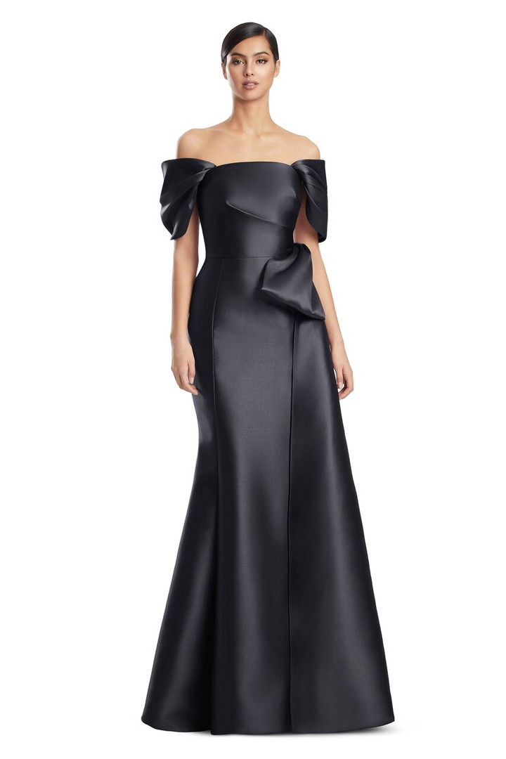 Alexander by Daymor 3222 Satin Twill Evening Long Gown