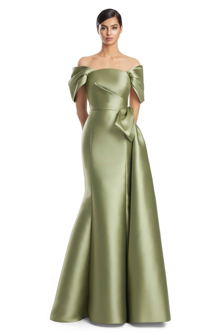 Alexander by Daymor 3222 Satin Twill Evening Long Gown