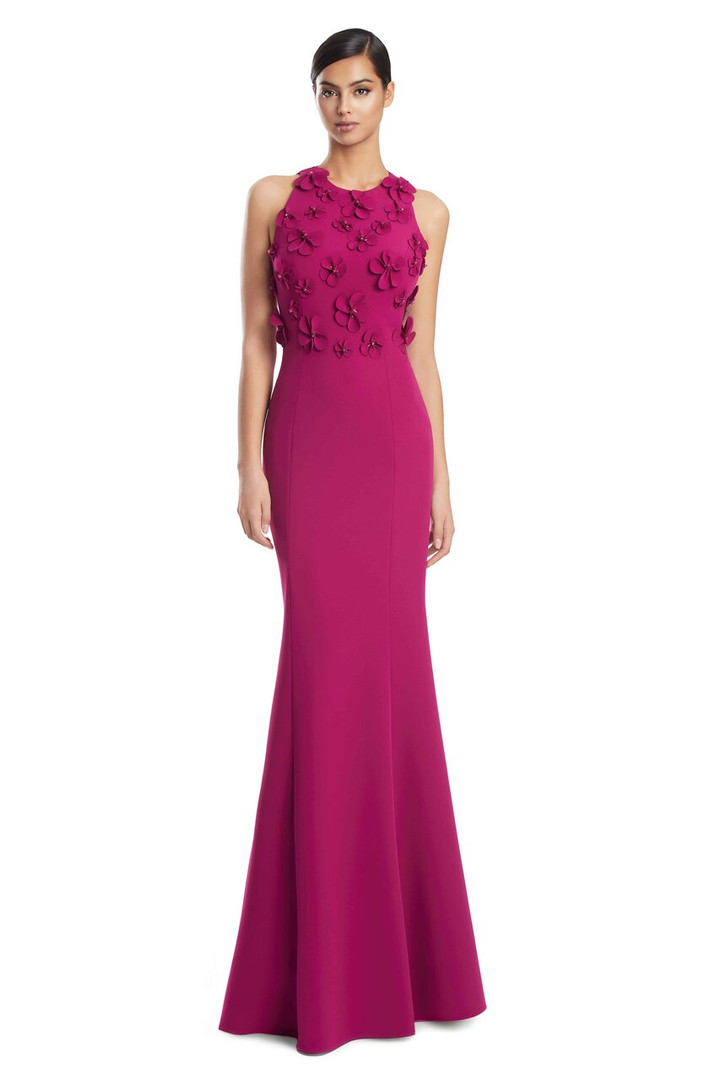 Alexander by Daymor 3235 Stretch Crepe Jersey Halter Gown