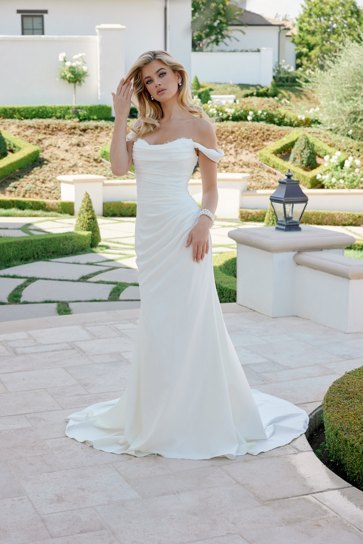 Nox Anabel JE1080 Sweetheart Neck Off Shoulder Sleeves Gown