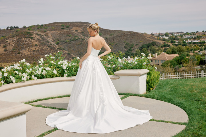 Nox Anabel JE1085 Satin Strapless Sweetheart Neck Ball Gown