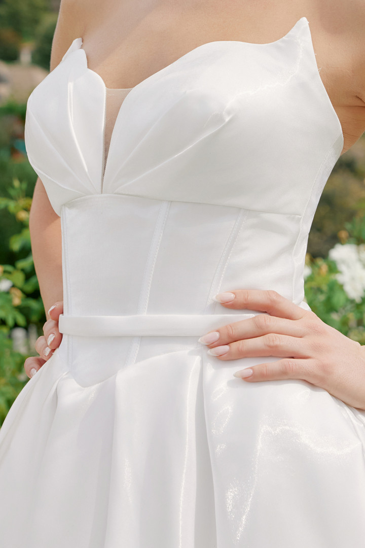 Nox Anabel JE1085 Satin Strapless Sweetheart Neck Ball Gown