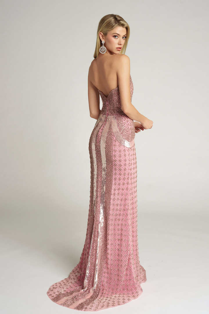 Portia and Scarlett PS25986C Beaded Strapless Long Dress