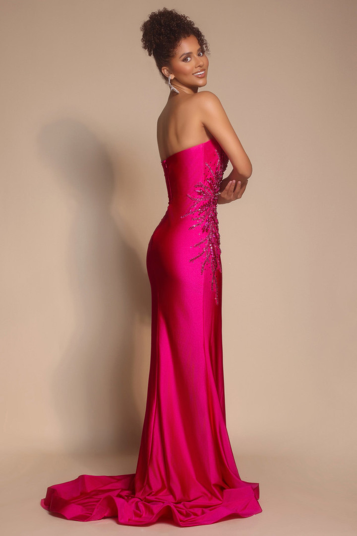 Portia and Scarlett PS26331E Jersey Strapless Fitted Dress