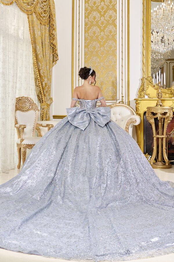 Dancing Queen 5107 Beaded Off-Shoulder Quinceanera Gown