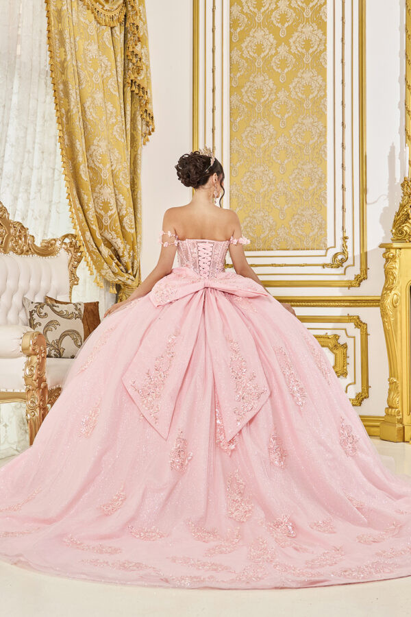 Dancing Queen 5135 Embroidery Off-Shoulder Quinceneara Dress