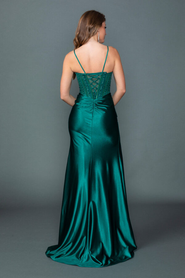 Dancing Queen 4561 Embellished Corset Sleeveless Prom Dress