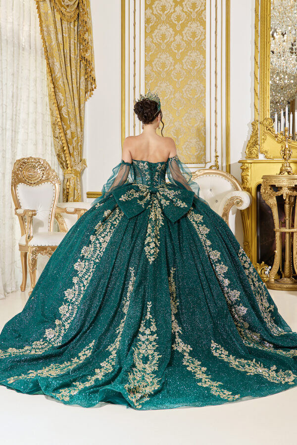 Dancing Queen 5068 Tulle Off-Shoulder Quinceanera Dress