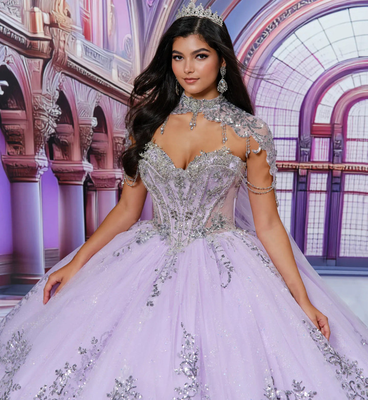 Princesa by Ariana Vara PR30223 Glitter Tulle Strapless Gown