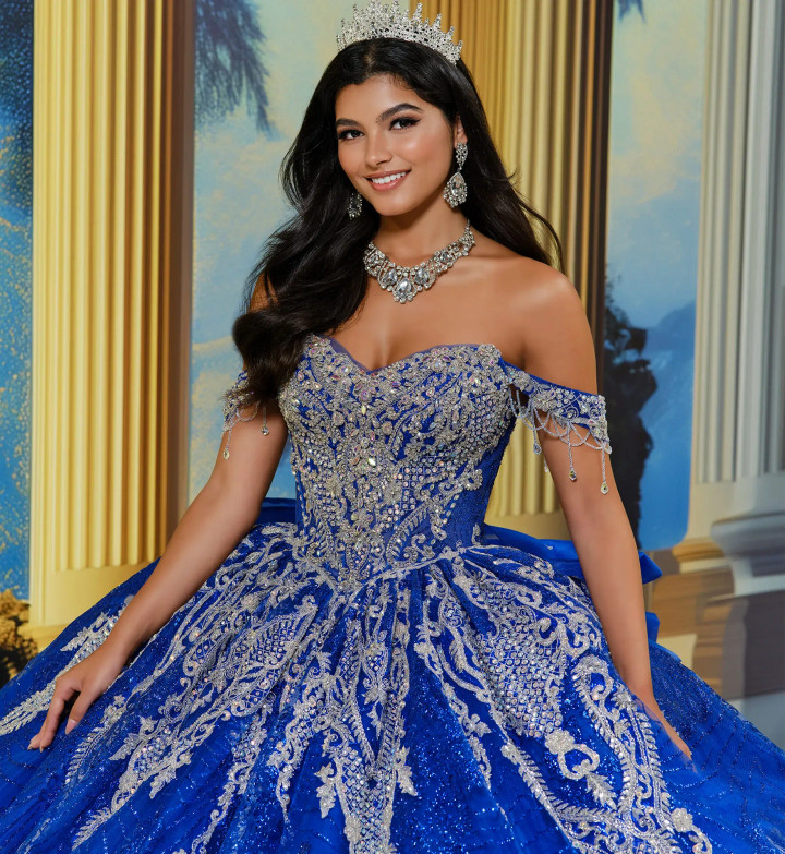 Princesa by Ariana Vara PR30224 Crinoline Off-Shoulder Gown