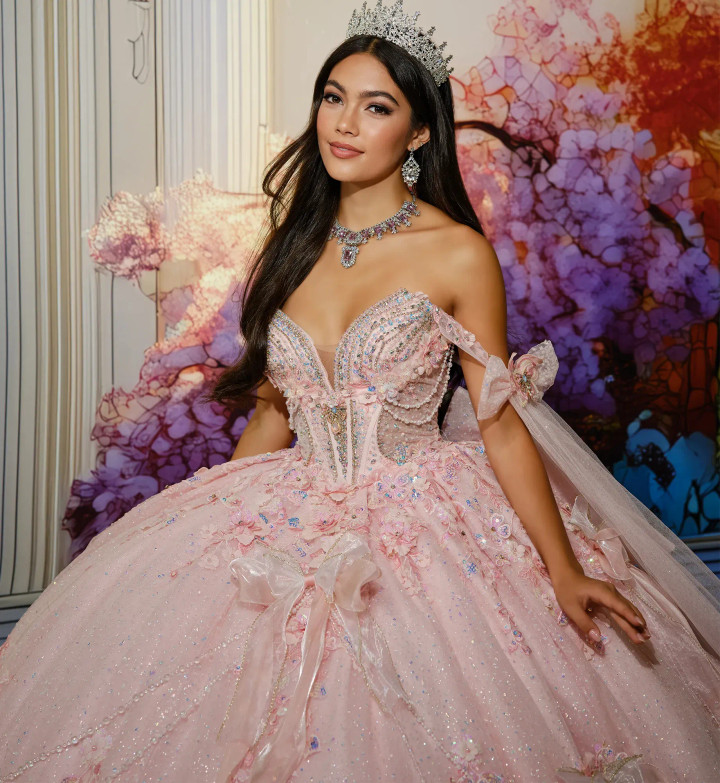 Princesa by Ariana Vara PR30225 Lace 3D Butterflies Gown