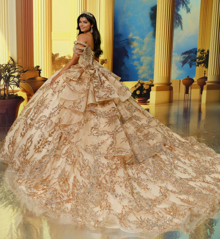 Princesa by Ariana Vara PR30228 Cracked Ice Sweetheart Gown