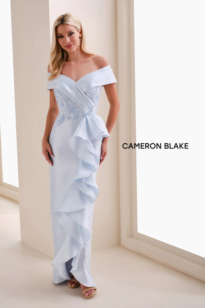 Cameron Blake by Mon Cheri CB823 Satin Faced Mikado Gown