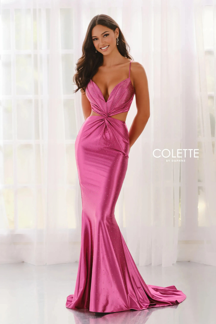 Colette by Daphne CL6149 Stretch Knit Sleeveless Long Dress