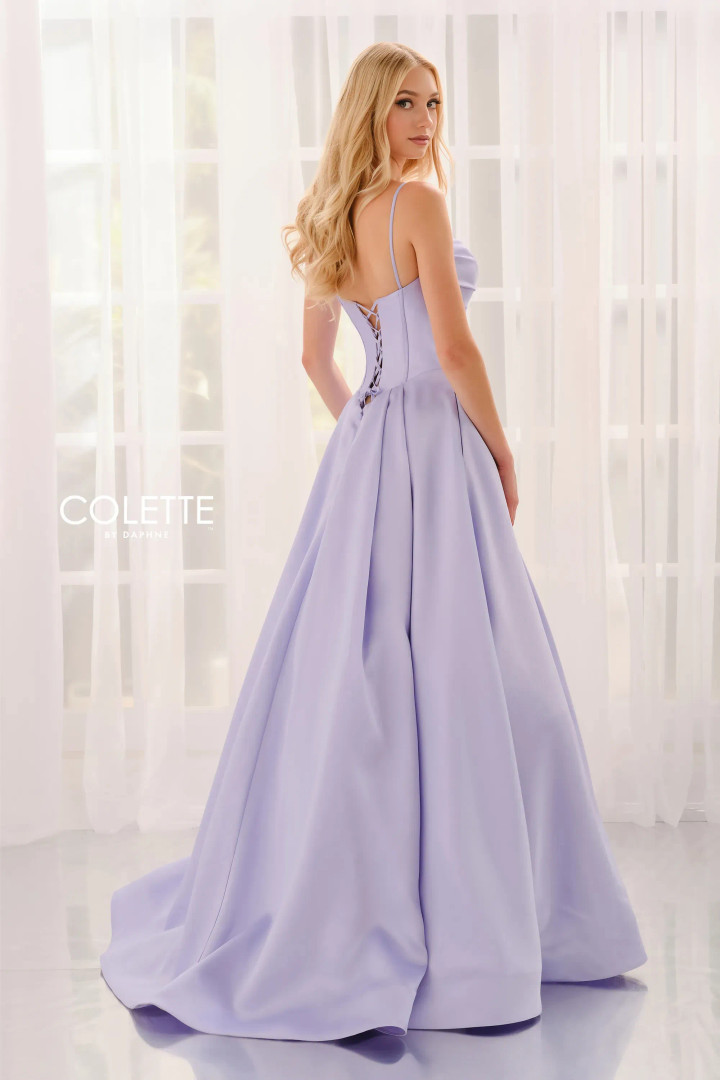 Colette by Daphne CL6157 Mikado Sweetheart Sleeveless Dress