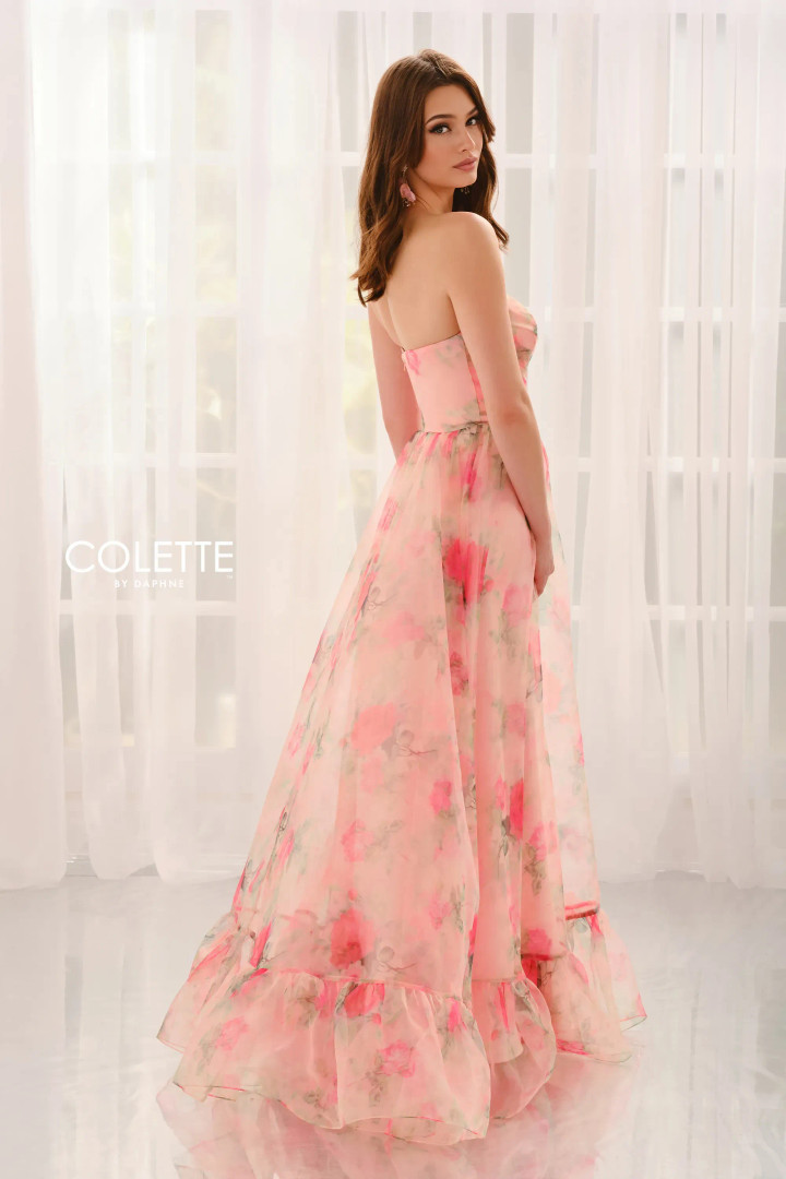 Colette by Daphne CL6167 Organza Sweetheart Strapless Dress