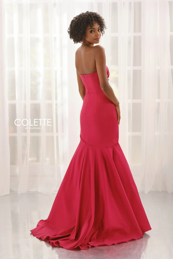 Colette by Daphne CL6219 Stretch Taffeta Strapless Dress