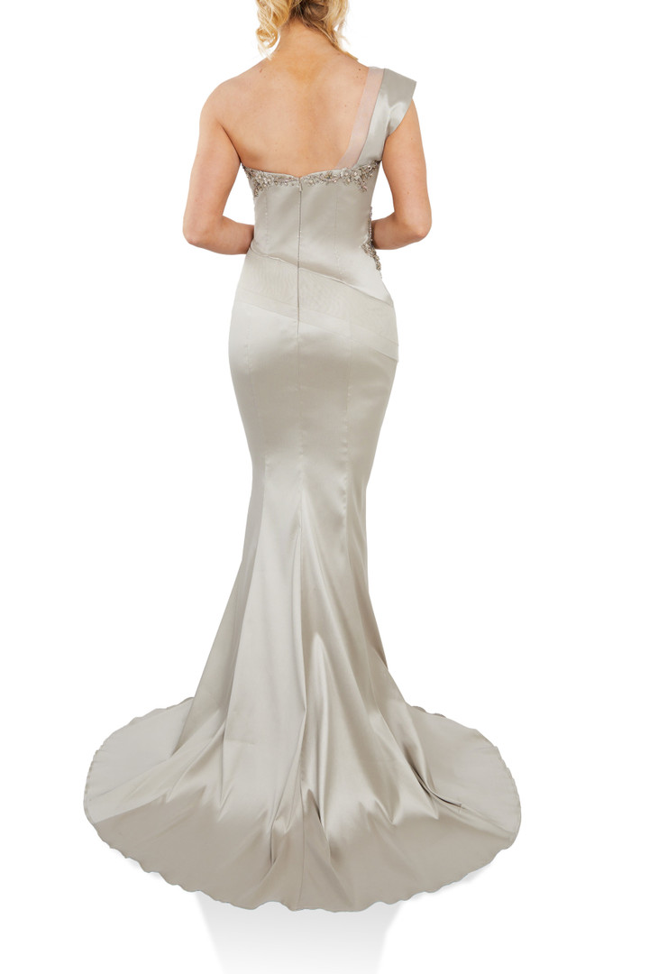 Terani Couture 231E0253 Stretch Mikado Sleeveless Long Gown