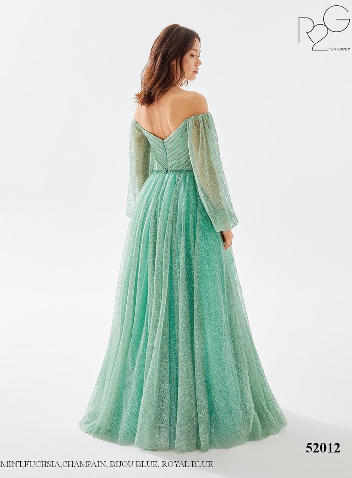 RG2 by Tarik Ediz 52012 Off-Shoulder Puff Sleeve Dress