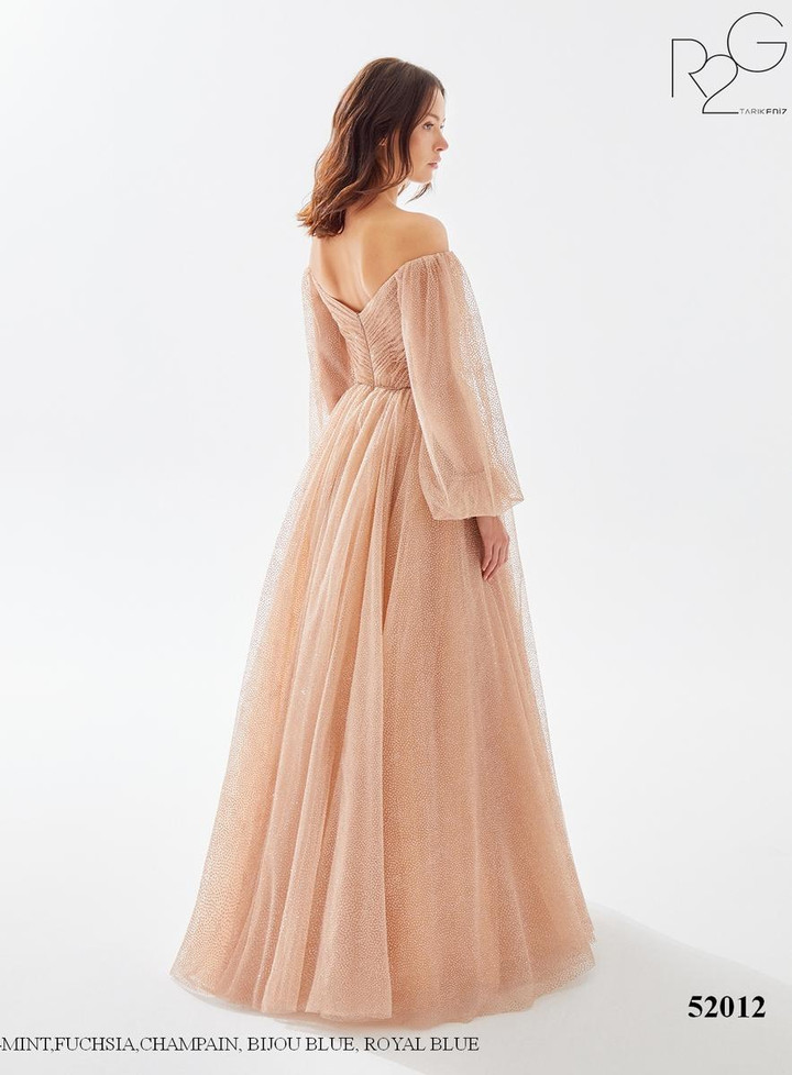 RG2 by Tarik Ediz 52012 Off-Shoulder Puff Sleeve Dress