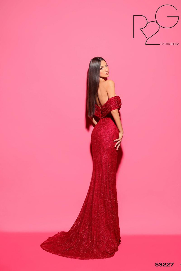 RG2 by Tarik Ediz 53227 Sweetheart Neck Off Shoulder Dress