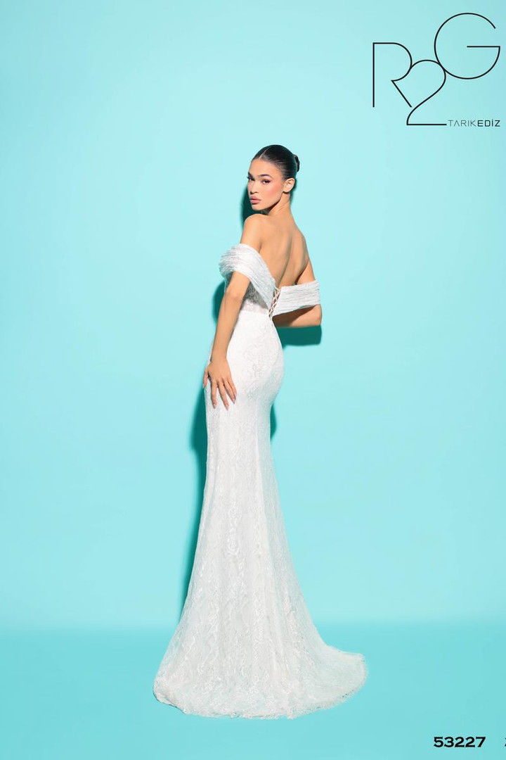 RG2 by Tarik Ediz 53227 Sweetheart Neck Off Shoulder Dress