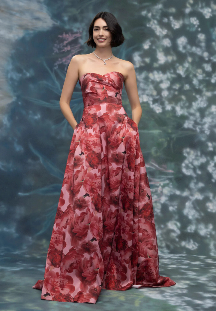 MGNY By Morilee 2070017 Sweetheart Neck Puff Sleeve Gown