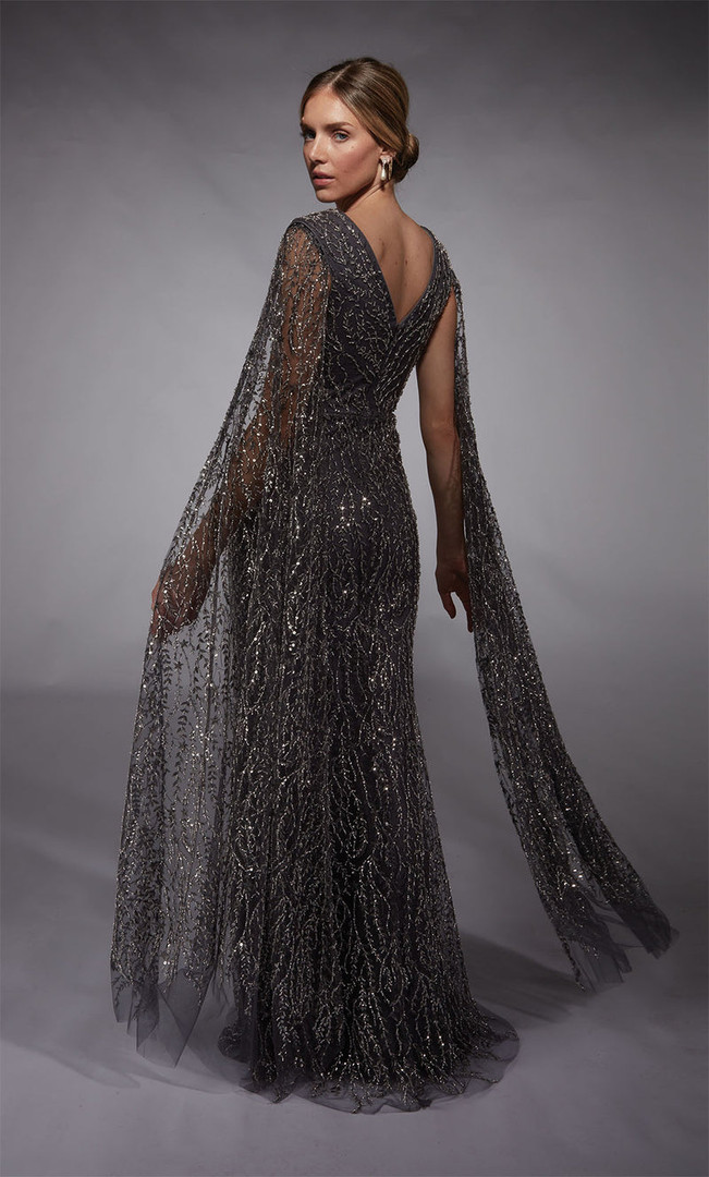 Alyce Paris 27725 Sequins Plunging V-Neck Sleeveless Gown